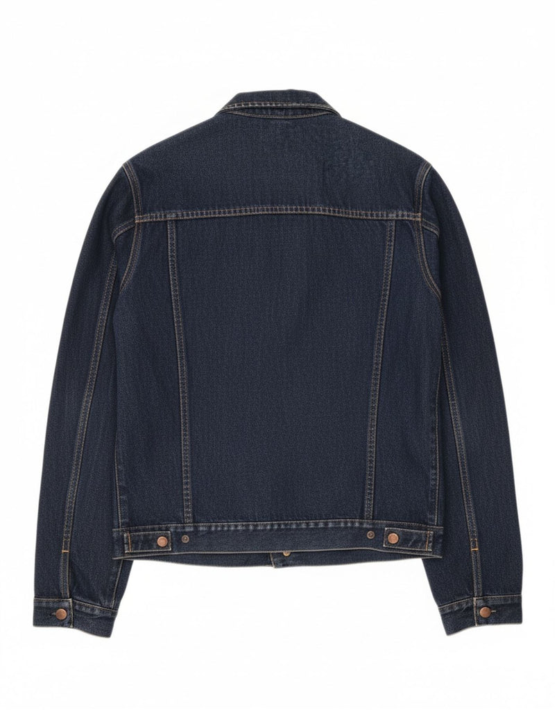 CATERPILLAR Mens Denim Jacket UK 38 Medium Navy Blue Cotton Vintage Caterpillar and Second-Hand Caterpillar from Messina Hembry 