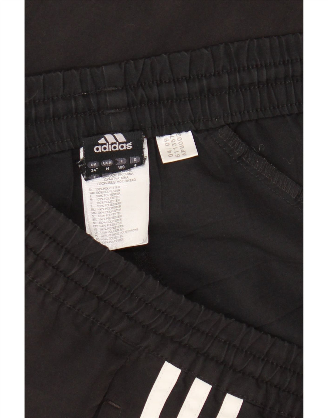 Pantaloni scurți sport pentru bărbați Adidas, mari, negru, poliester