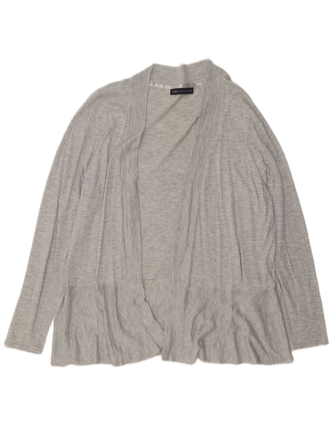 MARKS & SPENCER Pulover cardigan deschis pentru femei UK 20 2XL Gri pete