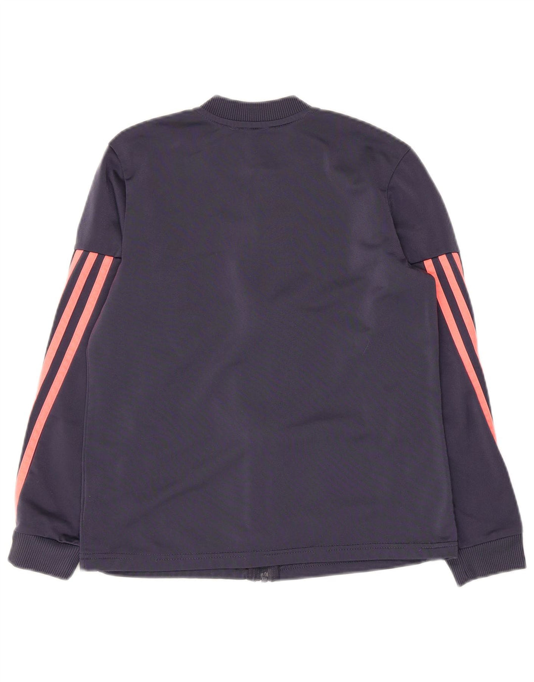 ADIDAS Girls Tracksuit Top Jacket 11-12 Years Purple Polyester