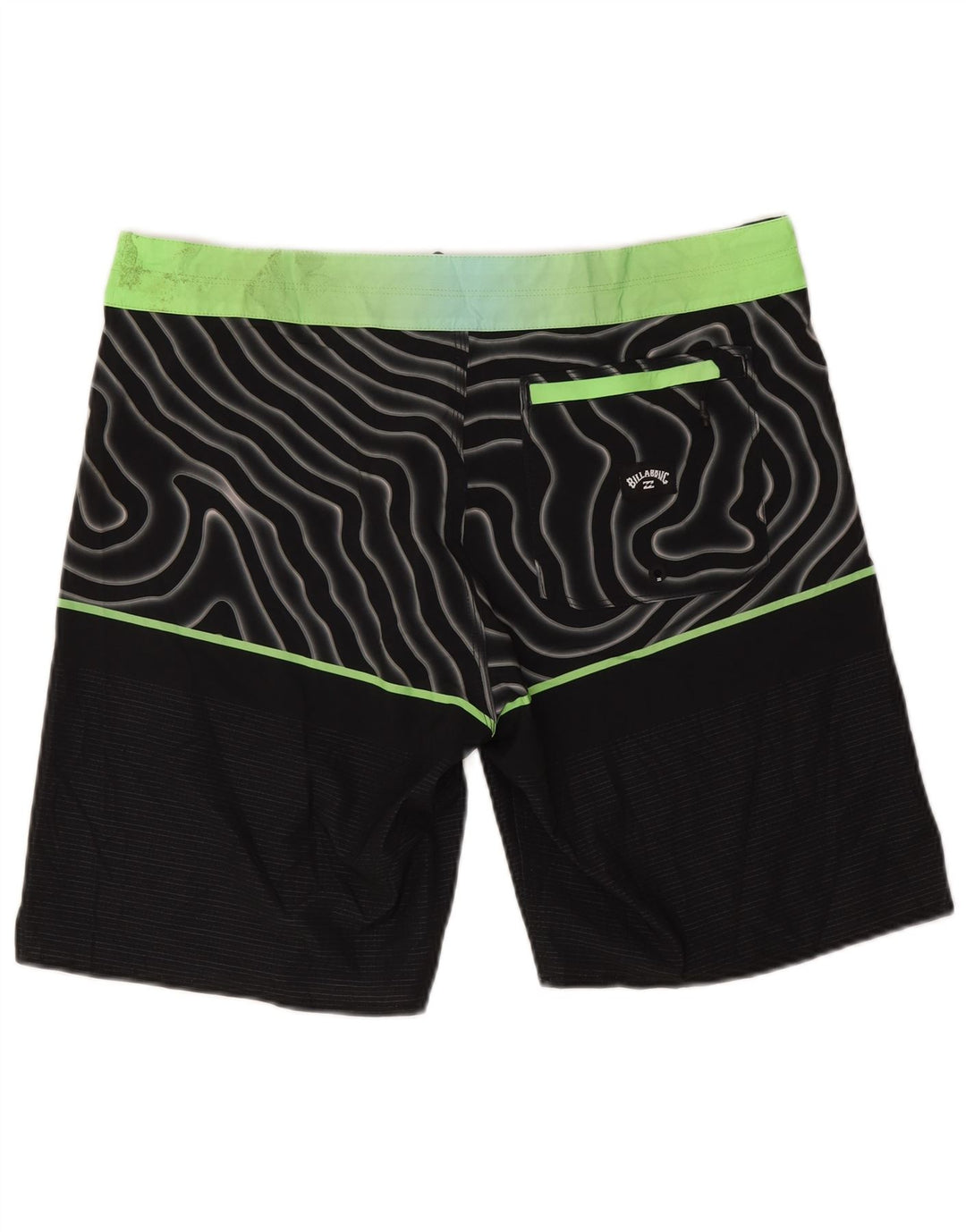 Pantaloni scurți de înot Billabong pentru bărbați, mari, negru, geometric, poliester