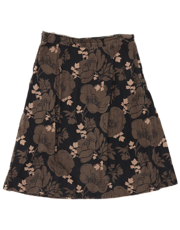 Fustă A-Line Boden pentru femei UK 12 Medium W29 Bleumarin Floral