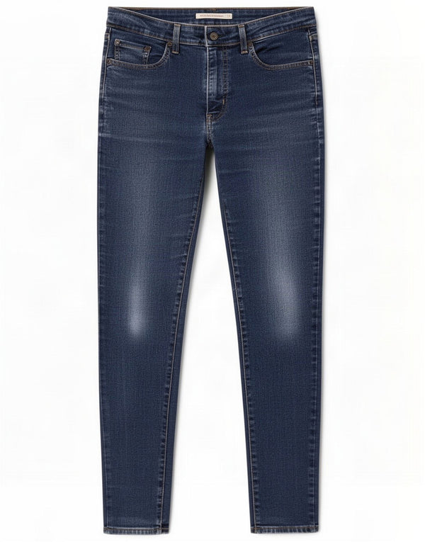 Blagi skinny cu talie mare 721 Levi's W31 L30 Bumbac albastru