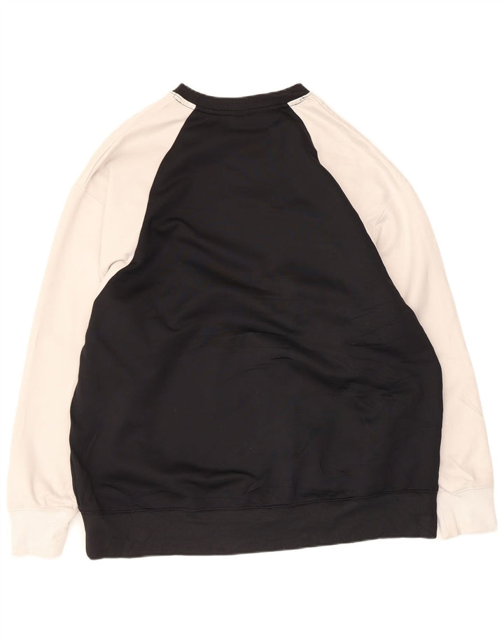 Hanorac pentru bărbați Nike Dri Fit Pulover mare, negru, poliester color bloc