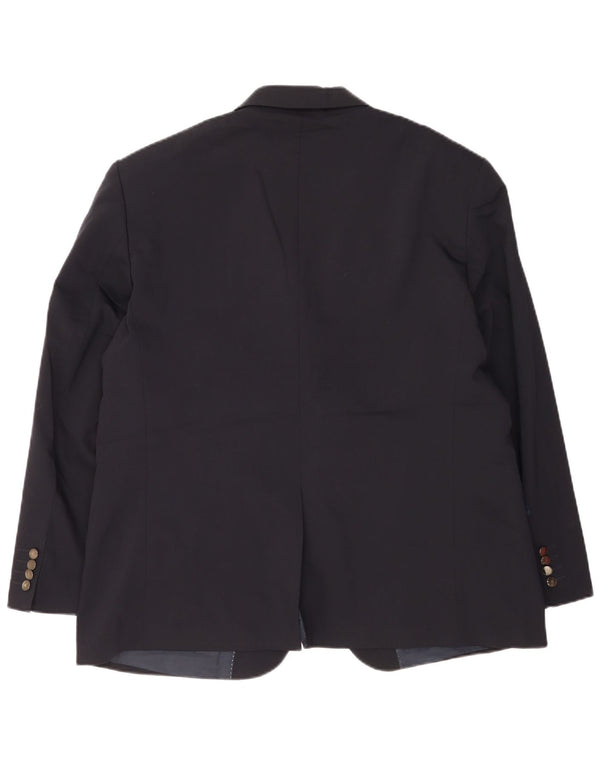 Jachetă pentru bărbați Marks & Spencer, scurtă, cu 2 nasturi, UK 40, mare, bleumarin