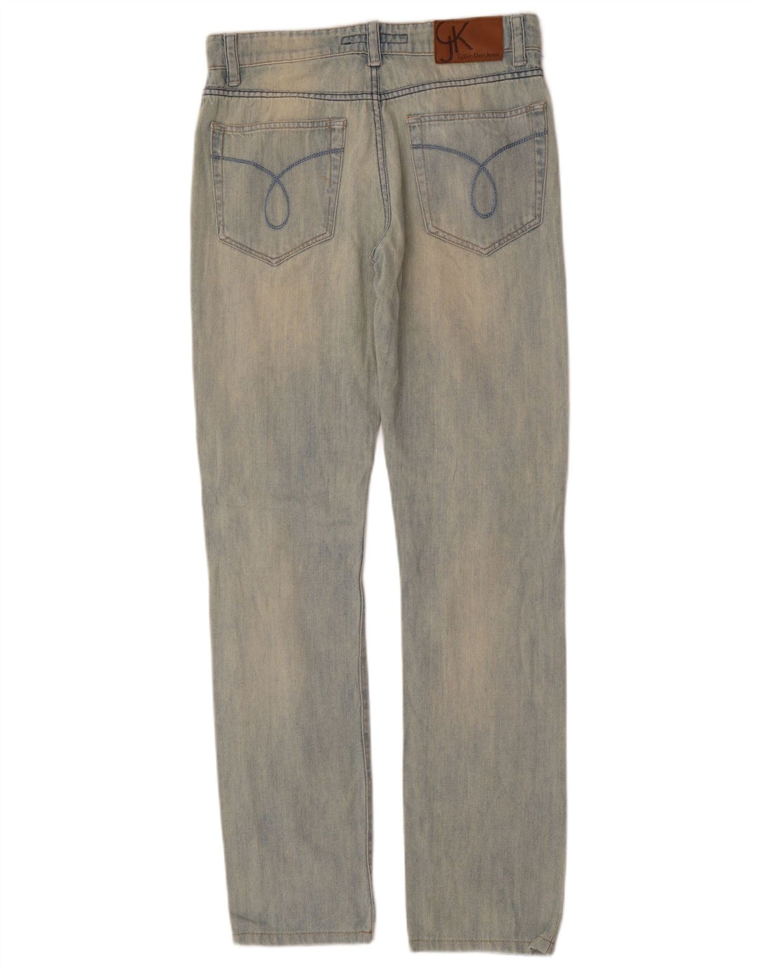 Blugi drepti pentru femei Calvin Klein W29 L32 Bumbac albastru