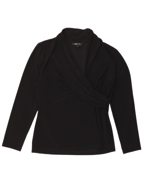 Bluză Dkny pentru femei UK 18 XL Poliester negru