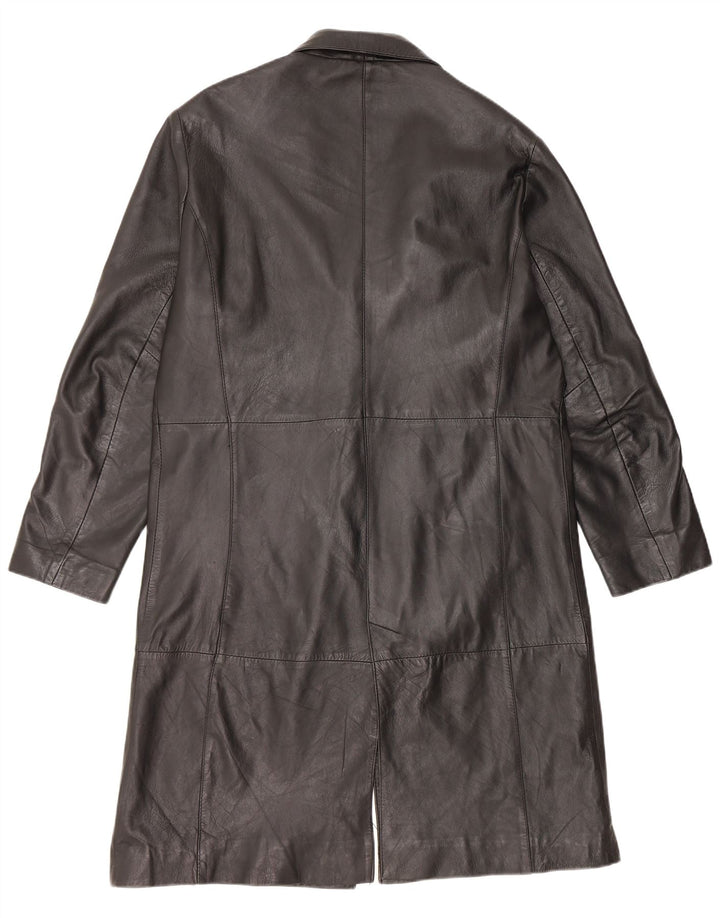 Palton din piele pentru bărbați VINTAGE UK 42 XL din piele neagră