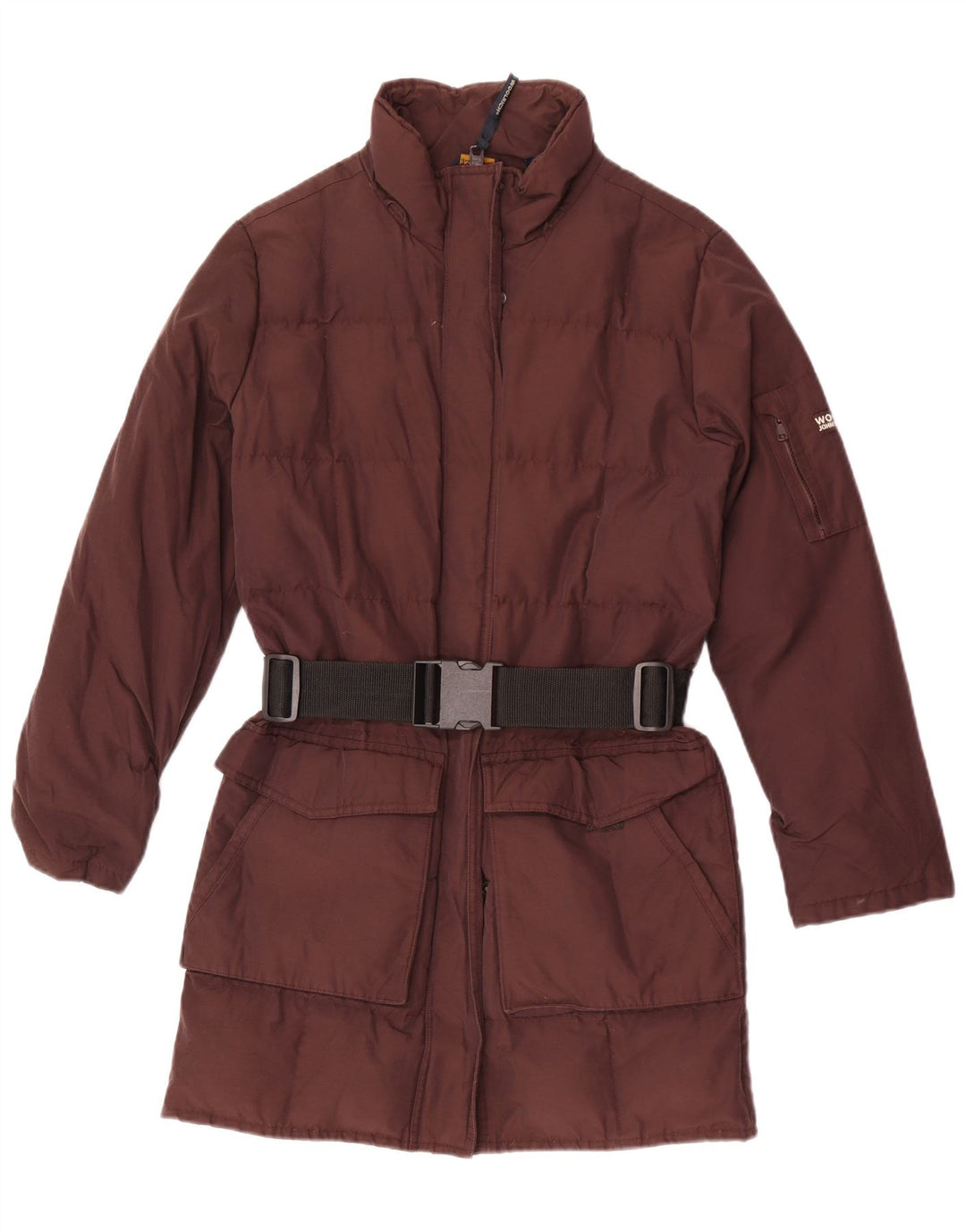 Palton căptușit pentru femei Woolrich UK 10 mic, maro, bumbac