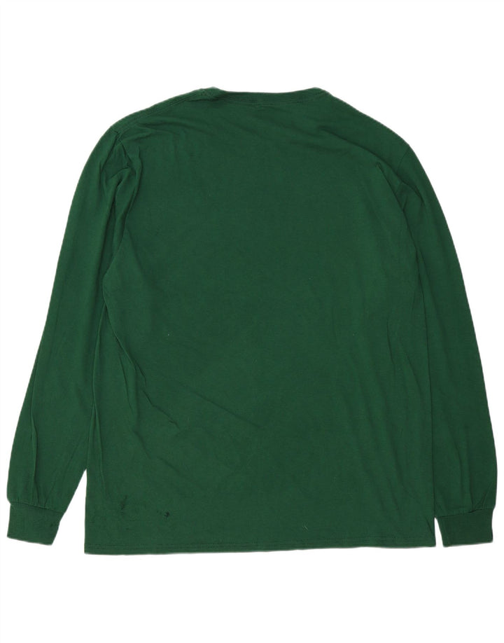 RUSSELL ATHLETIC Top pentru bărbați cu mânecă lungă XL bumbac verde