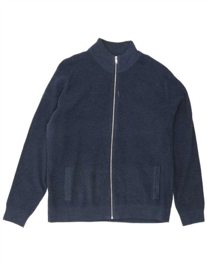 Pulover cardigan pentru bărbați Marks & Spencer XL poliester bleumarin