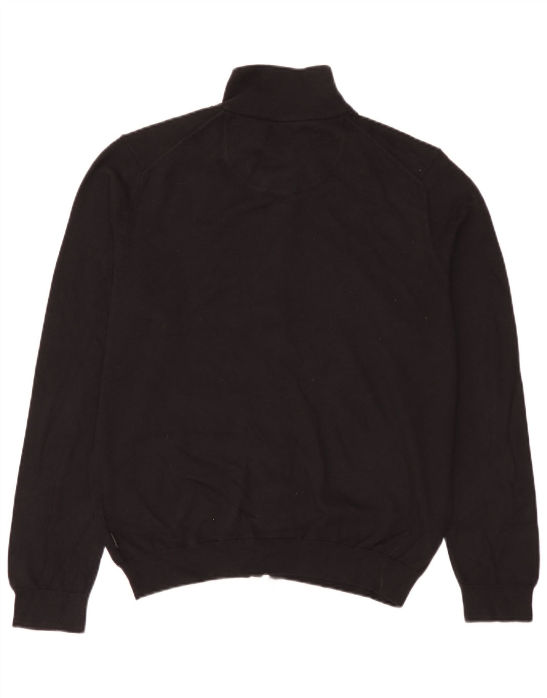 Pulover cardigan Hugo Boss pentru bărbați, bumbac negru mare