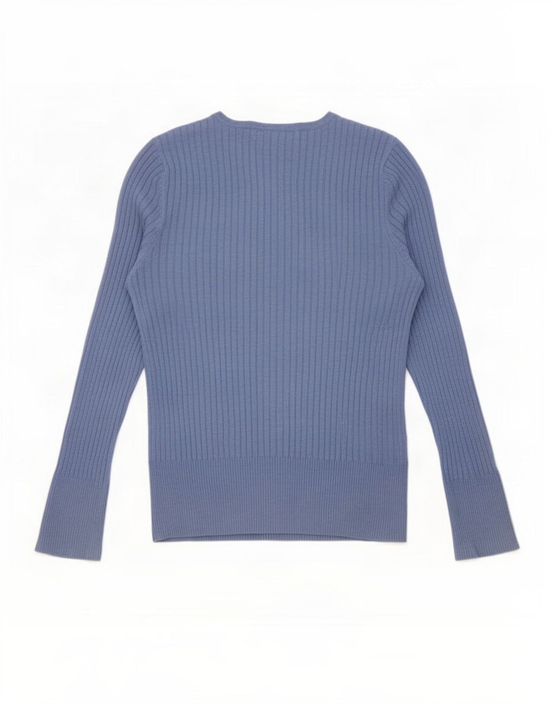 Marks & Spencer Top obișnuit pentru femei cu mânecă lungă UK 12 Medium Blue Viscose
