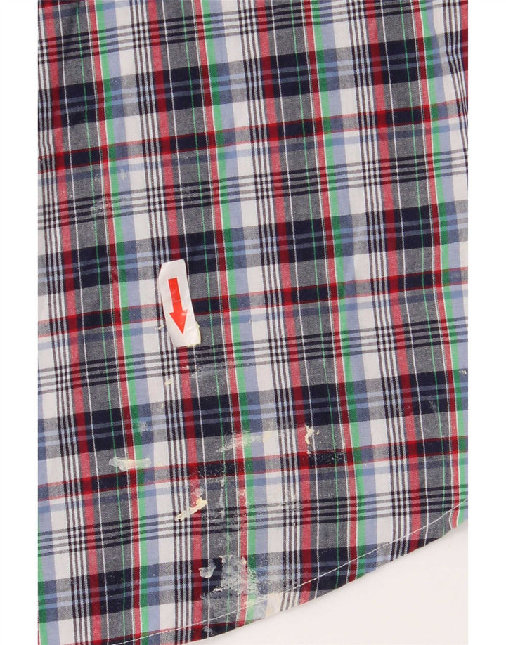 Cămașă cu mânecă scurtă pentru bărbați Chaps Easy Care 2XL, bumbac cu carouri multicolore
