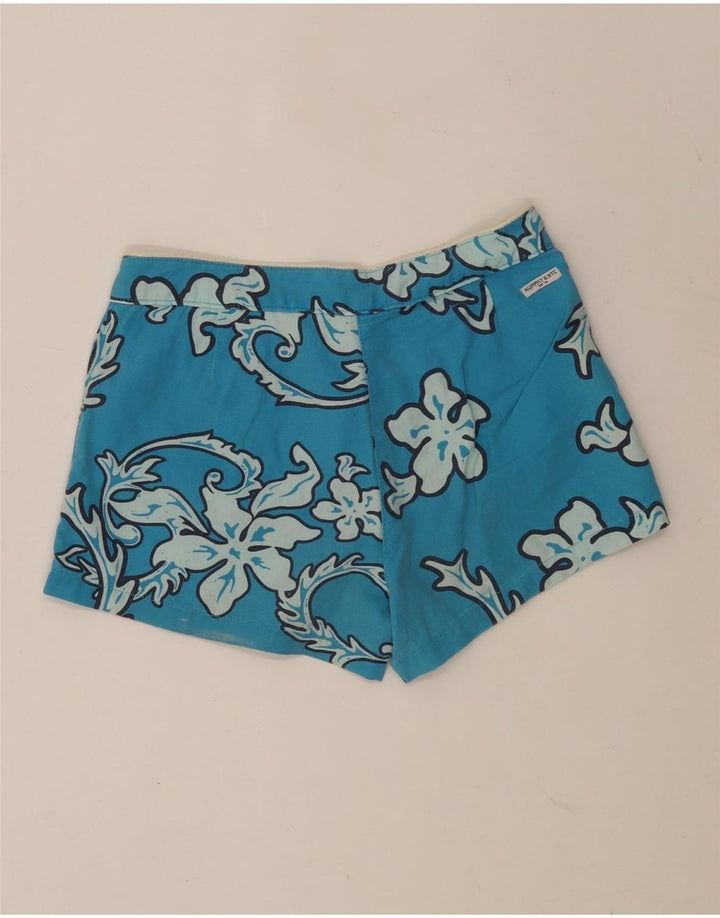 Murphy & Nye Pantaloni scurți de înot pentru femei W29, bumbac floral albastru mediu