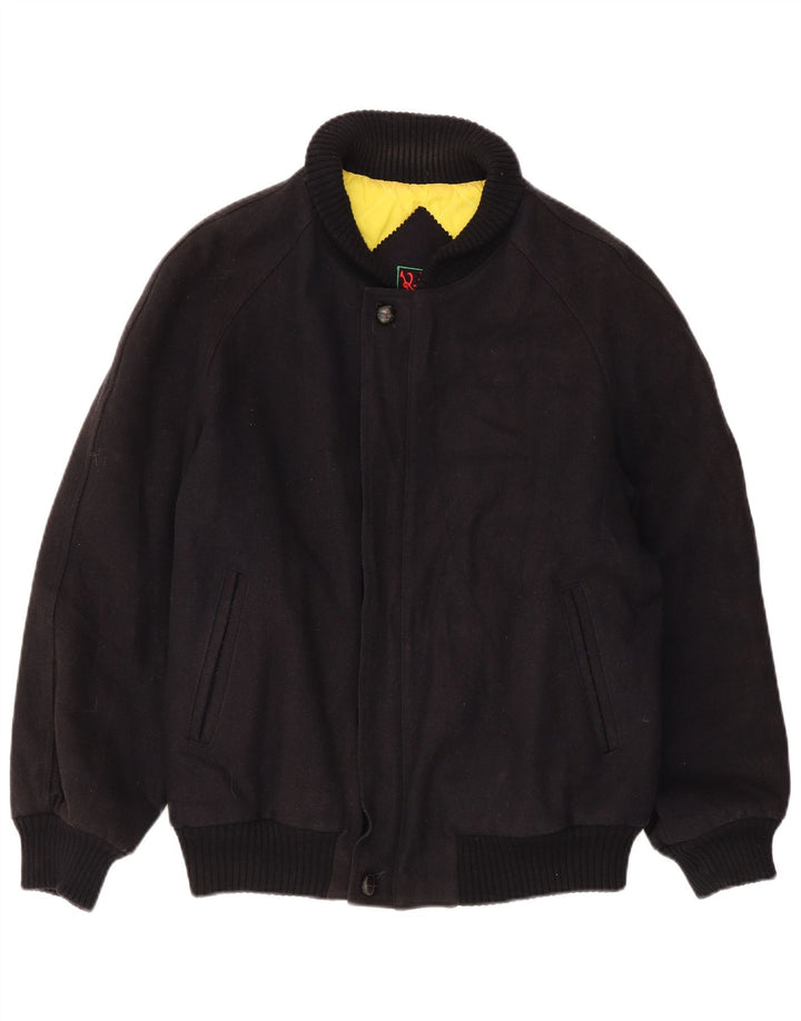Jachetă Bomber Vintage pentru bărbați IT 52 XL Lână neagră