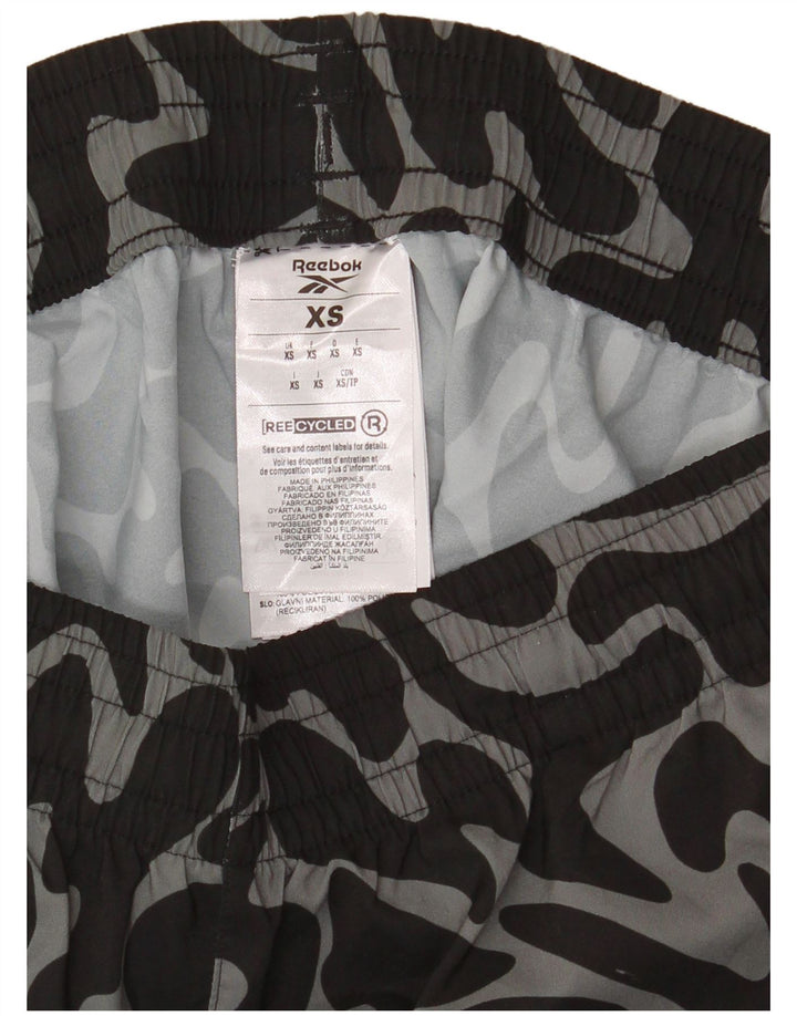 Pantaloni scurți sport pentru bărbați Reebok XS poliester camuflaj negru