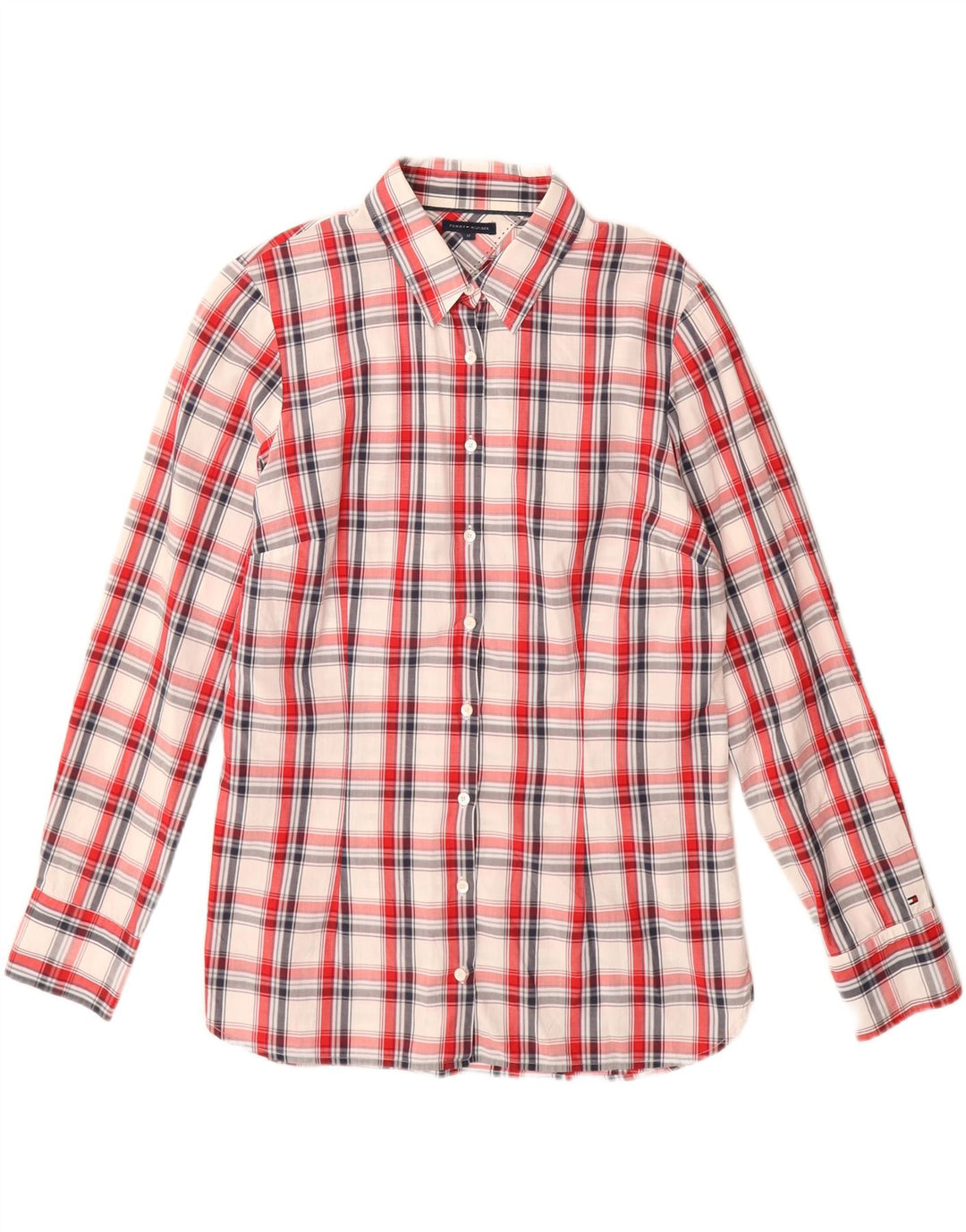 Cămașă Tommy Hilfiger pentru femei US 12 Large Red Check Bumbac