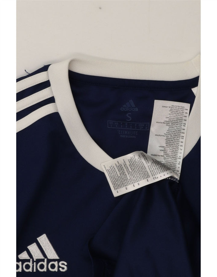 Tricou Adidas Climalite pentru bărbați Top mic, poliester bleumarin