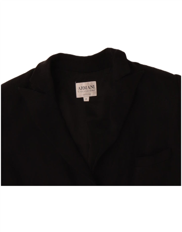 ARMANI COLLEZIONI Jachetă pentru femei cu 3 nasturi IT 48 XL Negru