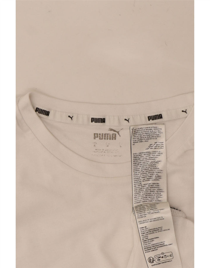 PUMA Mens T-Shirt Top Small White Cotton Vintage Puma and Second-Hand Puma from Messina Hembry 