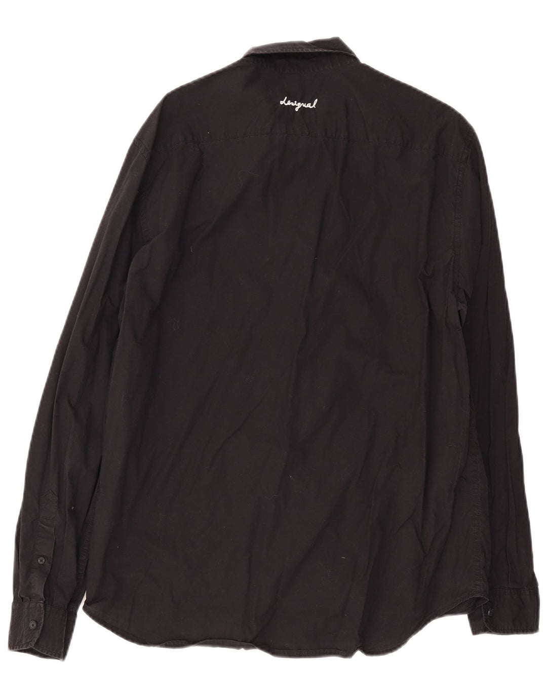 Cămașă Desigual Graphic Regular Fit XL, bumbac negru