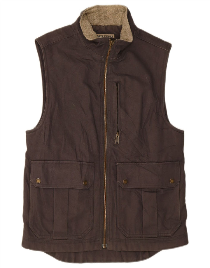Duluth Trading Gilet utilitar pentru bărbați UK 36 mic, maro, bumbac