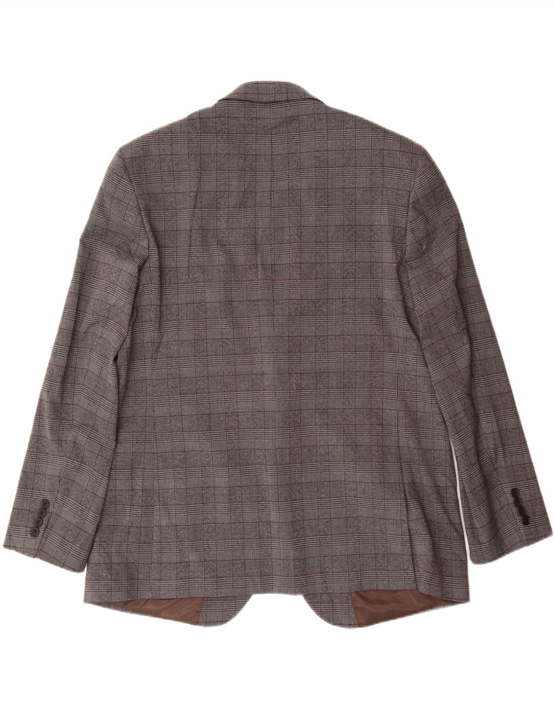 Jachetă pentru bărbați Marks & Spencer, cu 2 nasturi, UK 46 3XL, poliester cu carouri gri