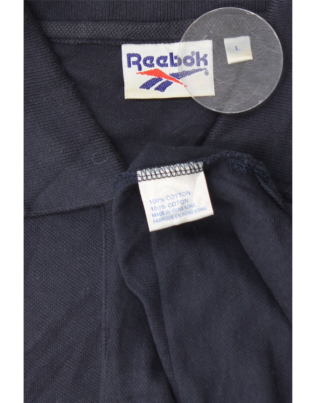Tricou polo pentru bărbați Reebok, mare, albastru, bumbac