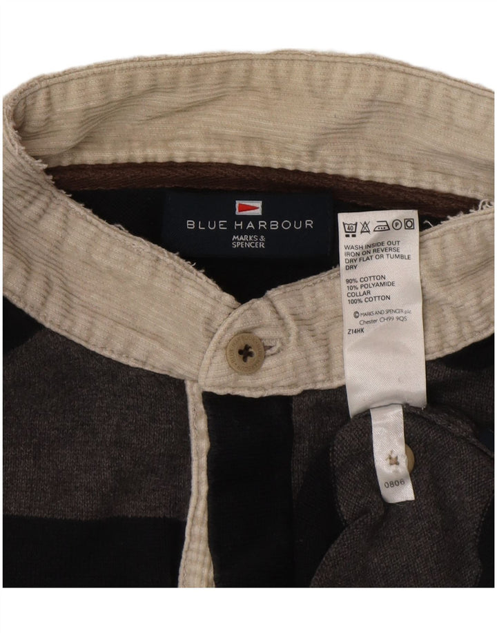 Marks & Spencer Pulover pentru bărbați Blue Harbour cu gât polo mare, gri