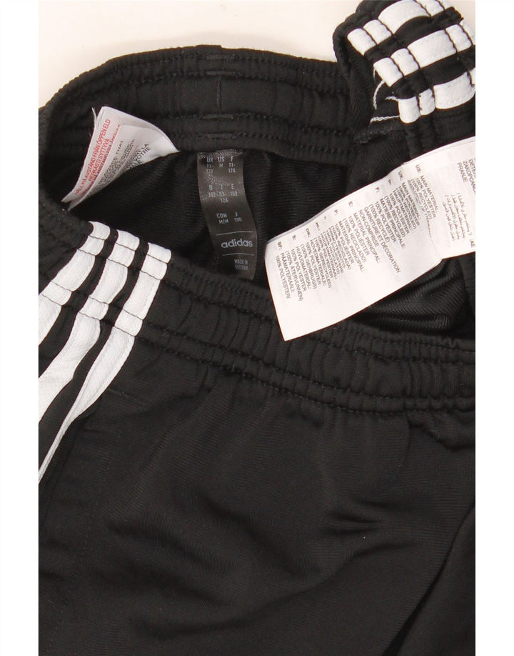 Pantaloni de trening Adidas baieti 11-12 ani poliester negru