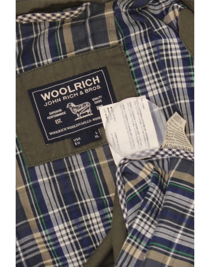 Jachetă Woolrich pentru bărbați, UK 40, mare, verde, bumbac