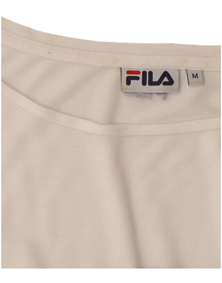 Tricou pentru femei Fila Oversized Top UK 14 Medium White Striped
