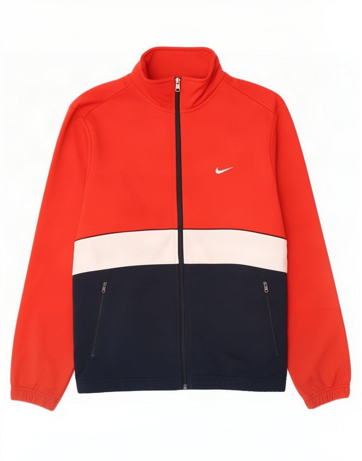 Jachetă de trening pentru bărbați Nike, roșu mediu, poliester bloc de culoare