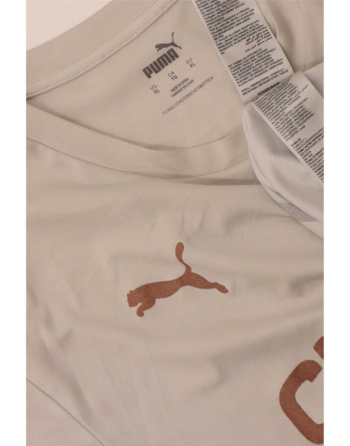 Tricou grafic pentru bărbați Puma Top XL Poliester alb