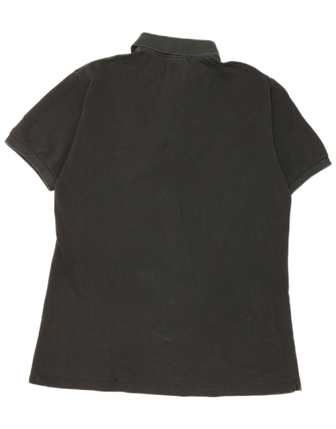 Tricou polo Lacoste pentru bărbați, mărimea 4, bumbac negru mediu