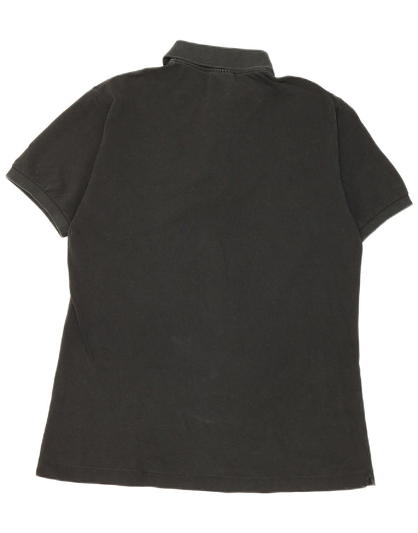 Lacoste Mens Polo Shirt Size 4 Medium Black Cotton