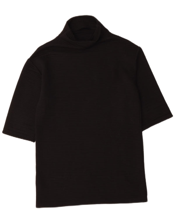 Top femei Zara cu mâneci 3/4 UK 14 Medium Negru Poliester