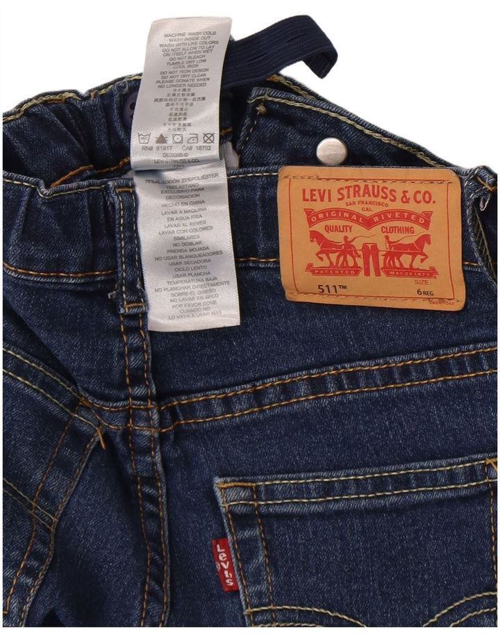 Blugi Levi's 511 Slim pentru baieti 5-6 ani W22 L19 Bumbac albastru