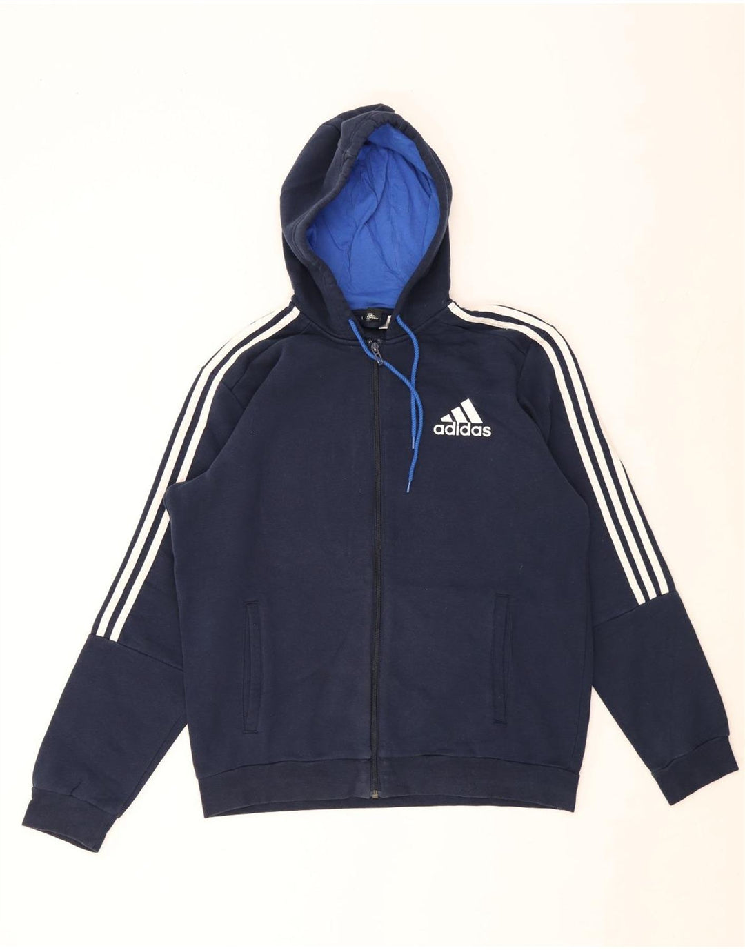 Pulover Adidas pentru bărbați, cu fermoar, mare, bleumarin