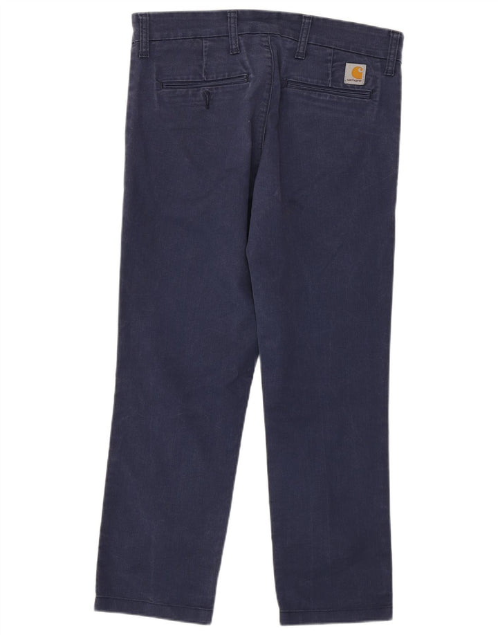 CARHARTT Pantaloni chino drepți Sid pentru femei W31 L26 bumbac bleumarin