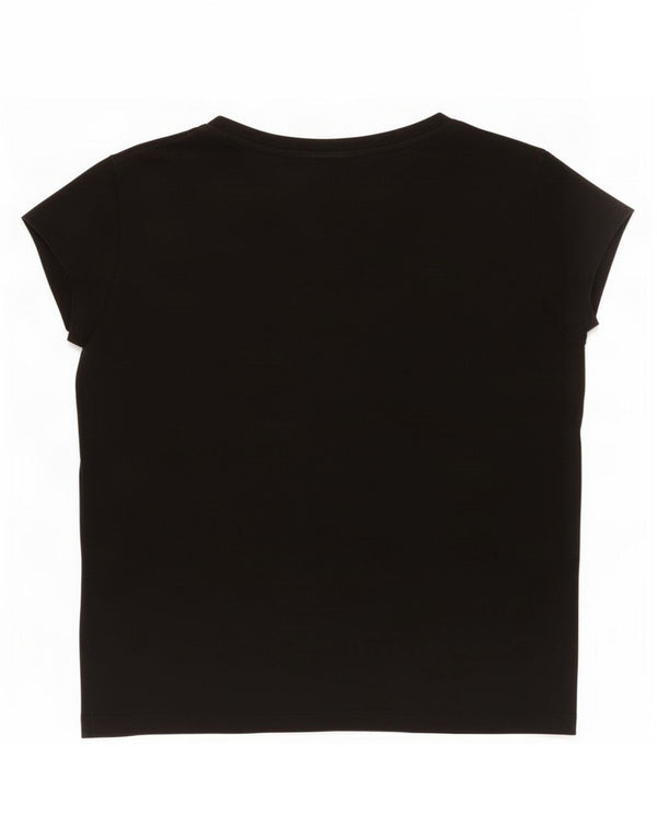 Tricou cu grafic supradimensionat pentru femei Ellesse Top UK 10 Bumbac negru mic