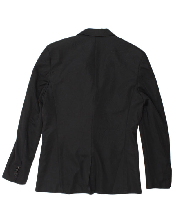 Blazer pentru bărbați Zara, cu 2 nasturi, UK 40, mare, negru, poliester
