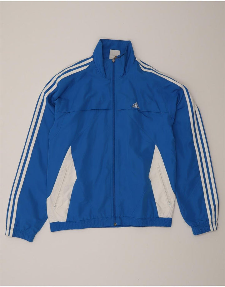 Jachetă de ploaie Adidas pentru bărbați Marea Britanie 36/38 Mic, albastru, poliester color bloc