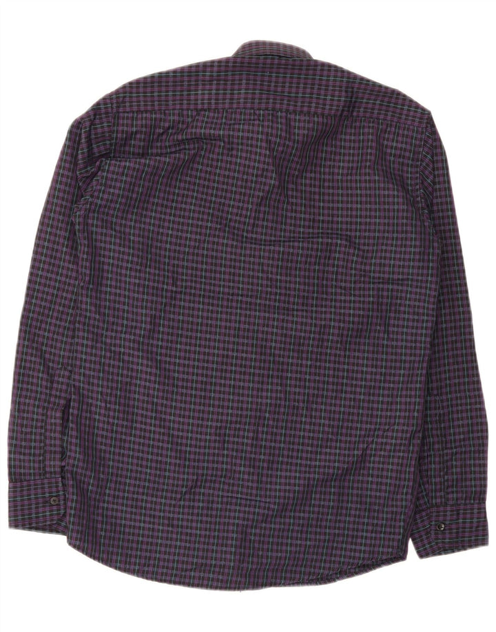 Cămașă pentru bărbați Pierre Cardin Regular Fit Mărimea 15 Medium Purple Check