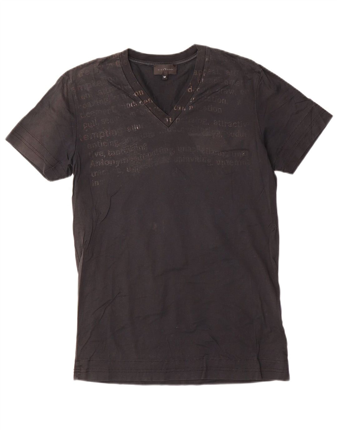 Tricou grafic Richmond pentru bărbați Top mediu negru