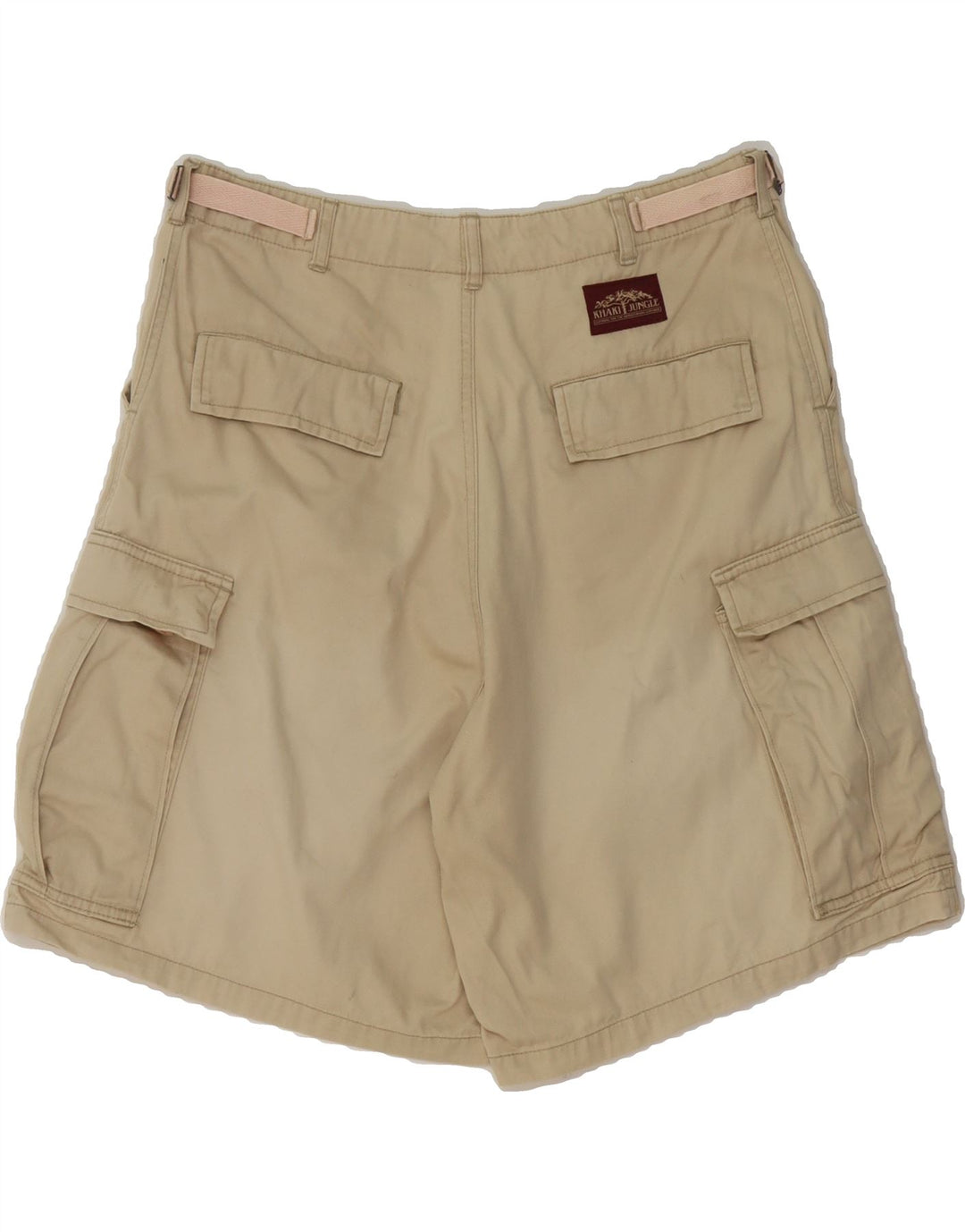 VINTAGE Mens Cargo Shorts W34 Large  Beige Cotton Vintage Vintage and Second-Hand Vintage from Messina Hembry 