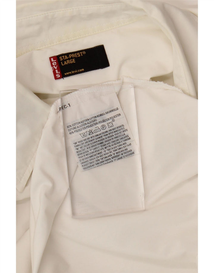 Cămașă pentru bărbați LEVI'S, mare, alb, bumbac