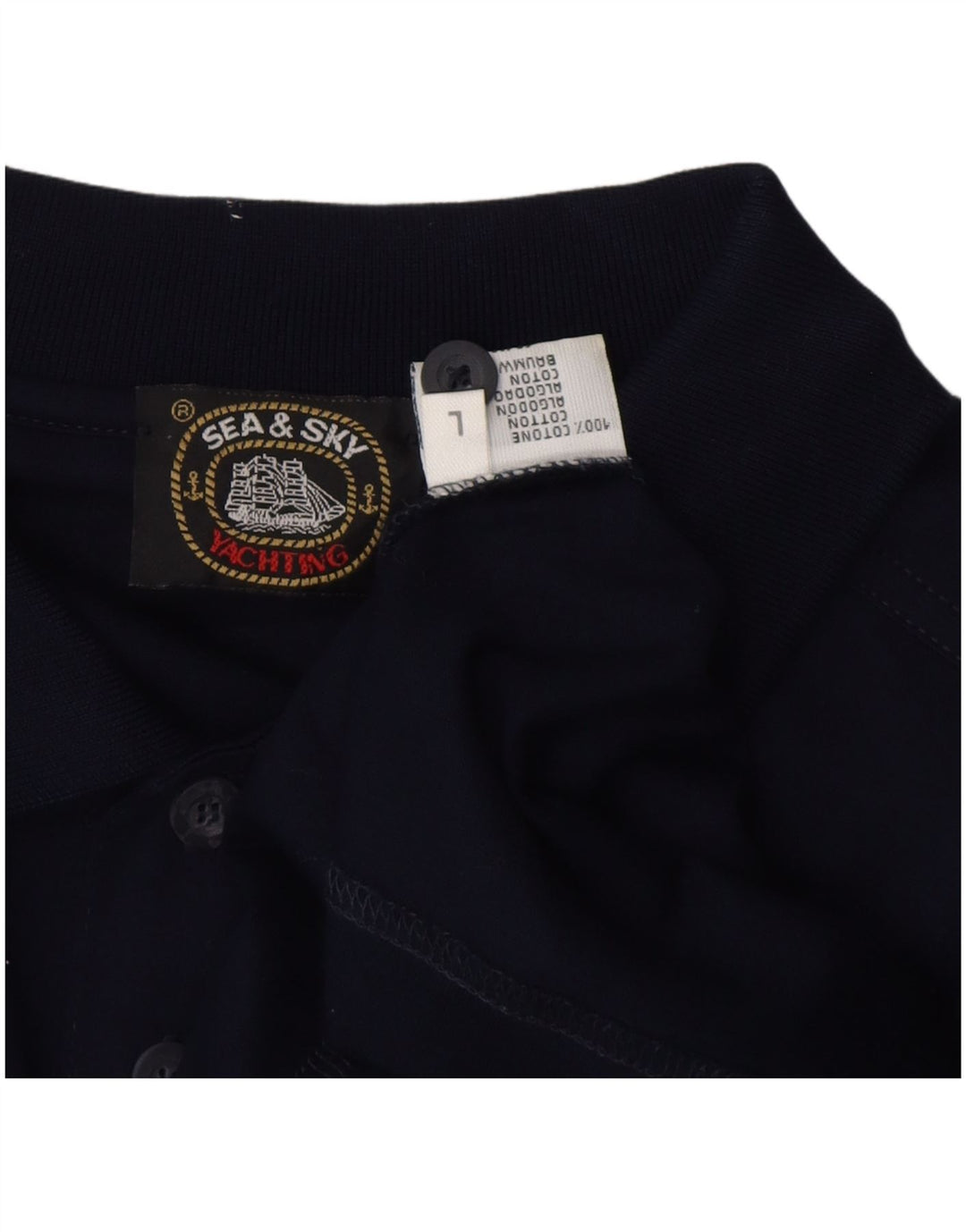 Tricou polo pentru bărbați SEA & SKY, mare, bleumarin, bumbac