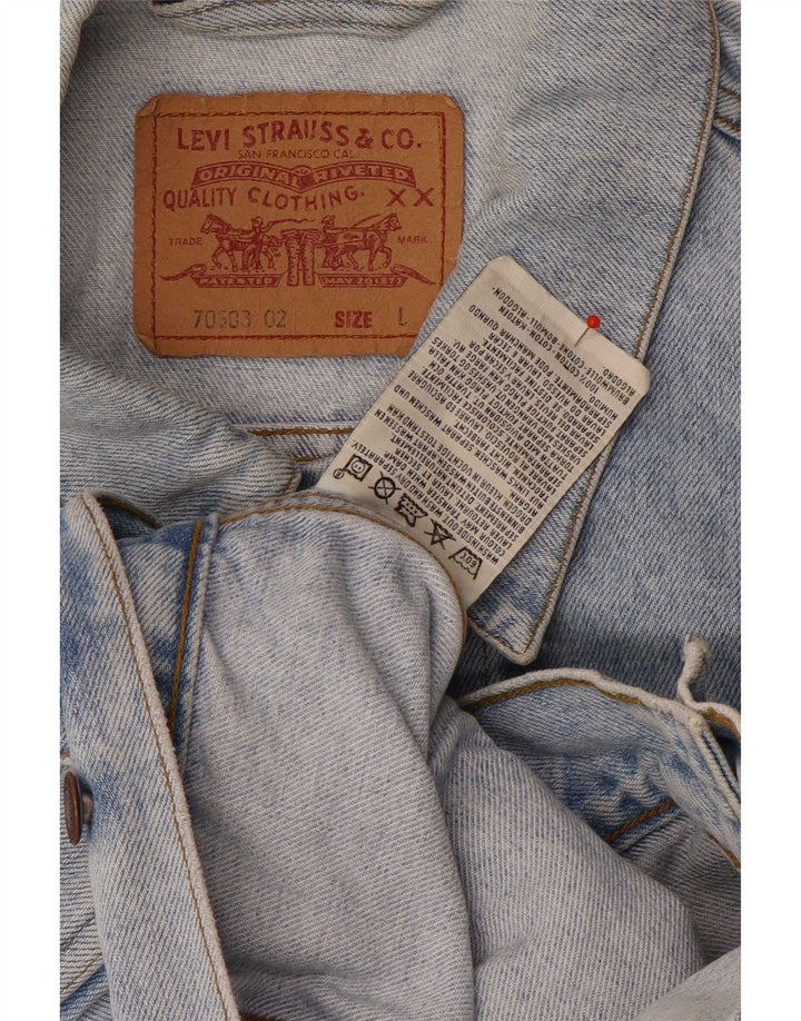 Jachetă de blugi pentru bărbați Levi's UK 40, mare, albastru, bumbac